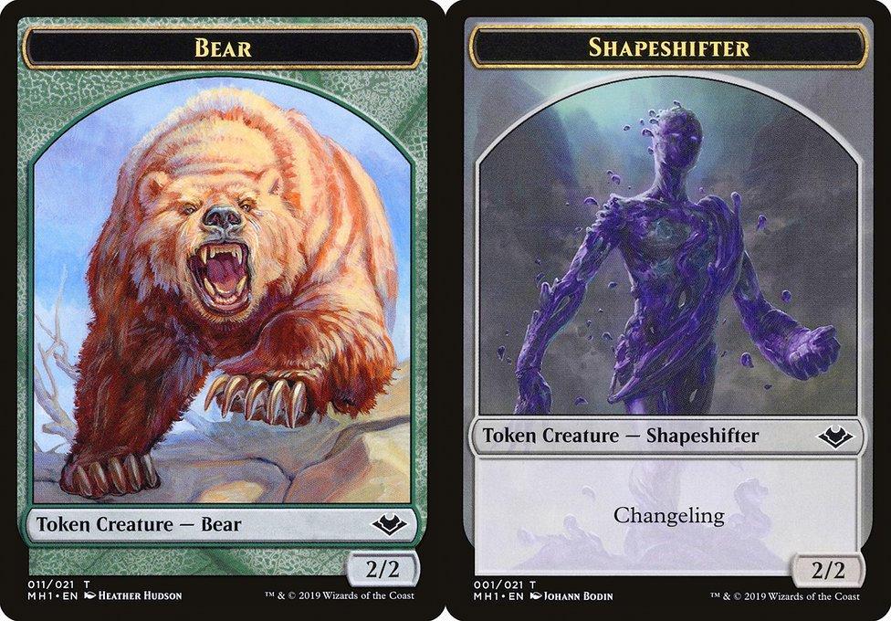 Bear (011) // Shapeshifter (001) Double-Sided Token