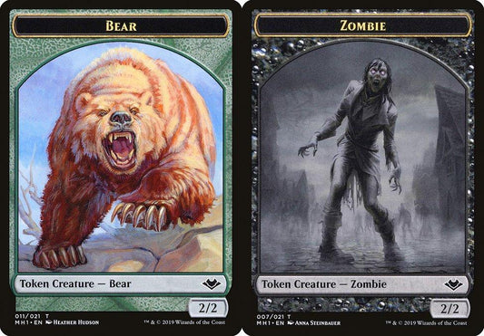 Bear (011) // Zombie (007) Double-Sided Token