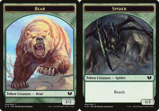 Bear (012) // Spider (018) Double-Sided Token
