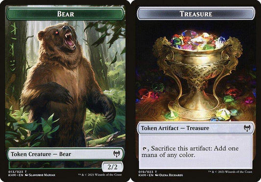 Bear (013) // Treasure (019) Double-Sided Token - Foil