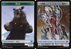 Bear (014) // Phyrexian Golem (021) Double-Sided Token - Foil