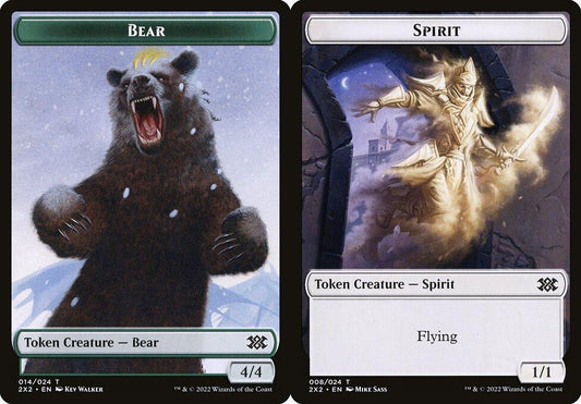 Bear (014) // Spirit (008) Double-Sided Token - Foil