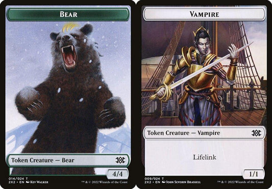 Bear (014) // Vampire (009) Double-Sided Token - Foil