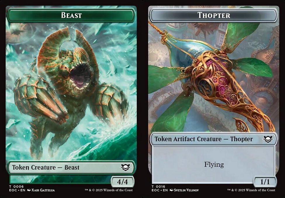 Beast (0006) // Thopter (0016) Double-Sided Token - Foil