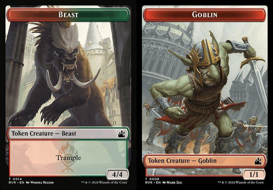 Beast (0014) // Goblin (0008) Double-Sided Token - Foil