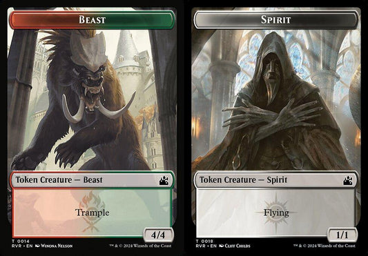 Beast (0014) // Spirit (0018) Double-Sided Token - Foil