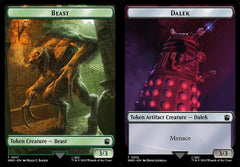 Beast (0017) // Dalek (0012) Double-Sided Token - Foil
