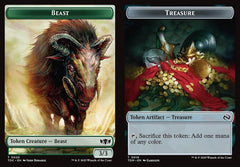 Beast (0020) // Treasure (0016) Double-Sided Token