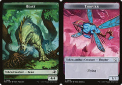 Beast (0028) // Thopter (0019) Double-Sided Token
