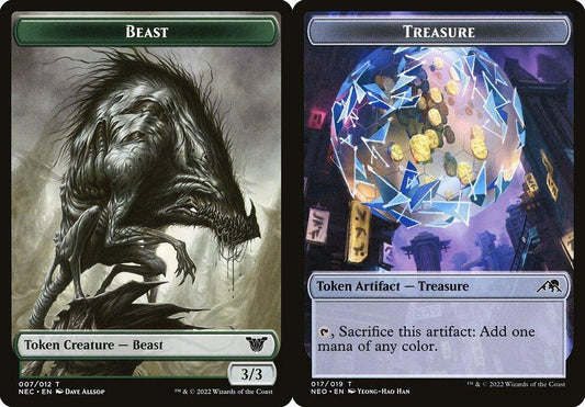Beast (007) // Treasure (017) Double-Sided Token