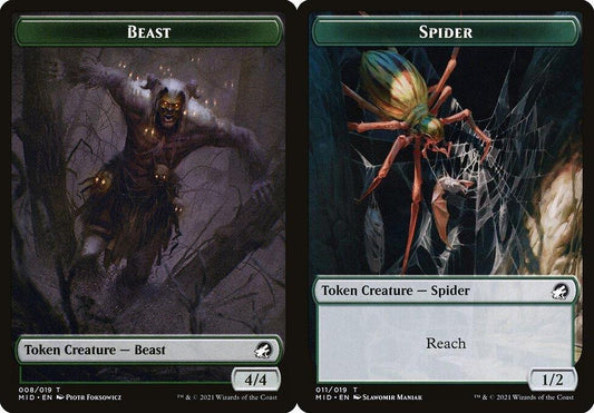 Beast (008) // Spider (011) Double-Sided Token