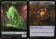 Beast (009)  // Clue (014) Double-Sided Token - Foil