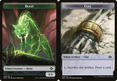 Beast (009) // Clue (015) Double-Sided Token - Foil
