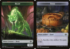 Beast (009) // Food (017) Double-Sided Token - Foil