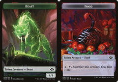 Beast (009) // Food (018) Double-Sided Token - Foil