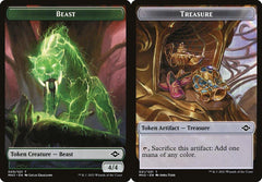 Beast (009) // Treasure (021) Double-Sided Token - Foil