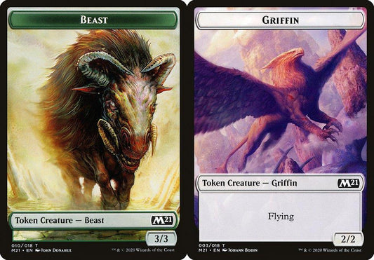 Beast (010) // Griffin (003) Double-Sided Token - Foil