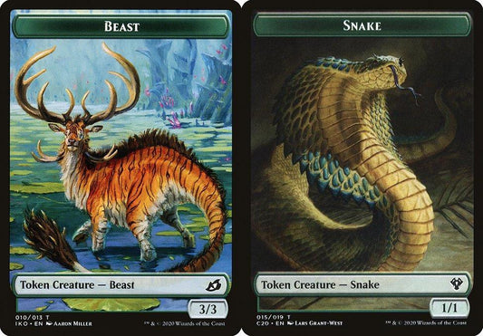 Beast (010) // Snake (015) Double-Sided Token