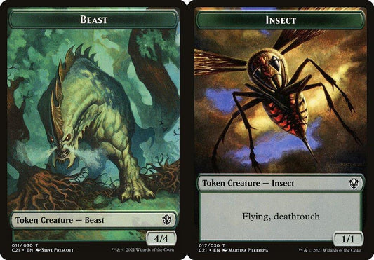 Beast (011) // Insect (017) Double-Sided Token