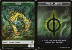 Beast (013) // Poison Counter (014) Double-Sided Token