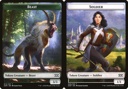 Beast (013) // Soldier (006) Double-Sided Token - Foil