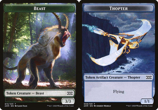 Beast (013) // Thopter (008) Double-Sided Token - Foil