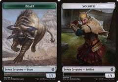 Beast (016) // Soldier (004) Double-Sided Token - Foil