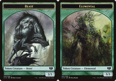 Beast (019) // Elemental (021) Double-Sided Token