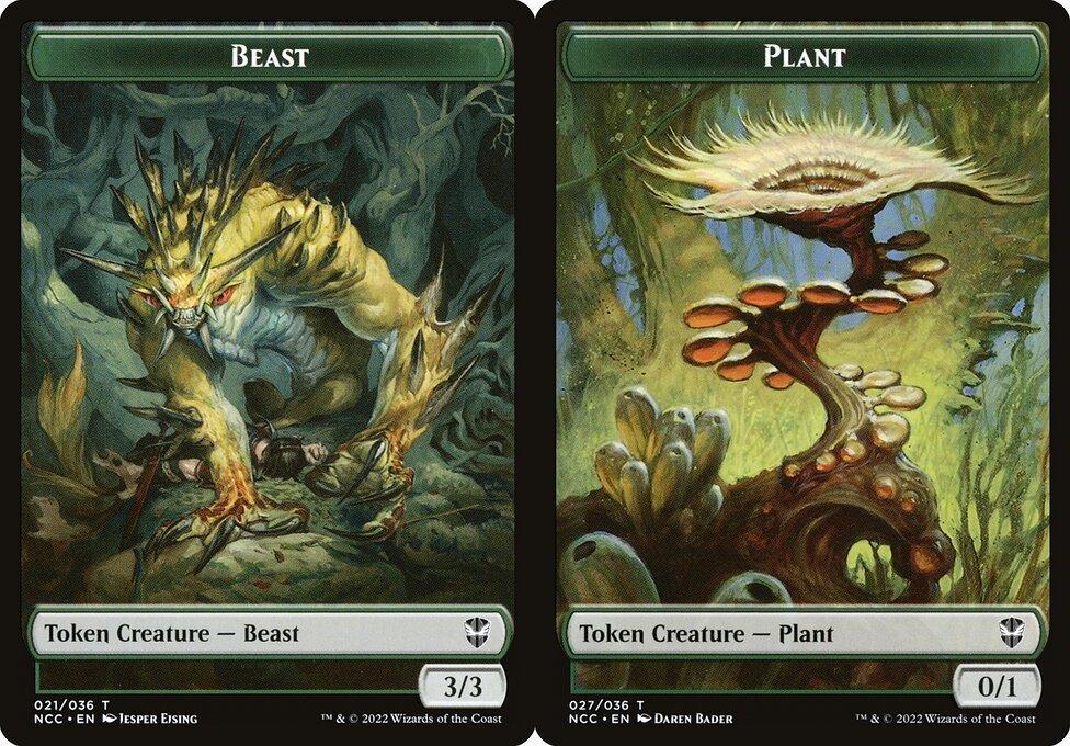 Beast (021) // Plant (027) Double-Sided Token