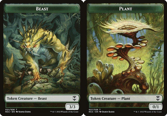 Beast (021) // Plant (027) Double-Sided Token