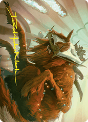 Bedhead Beastie (11/54) Art Card (ADSK) - Gold-Stamped Signature