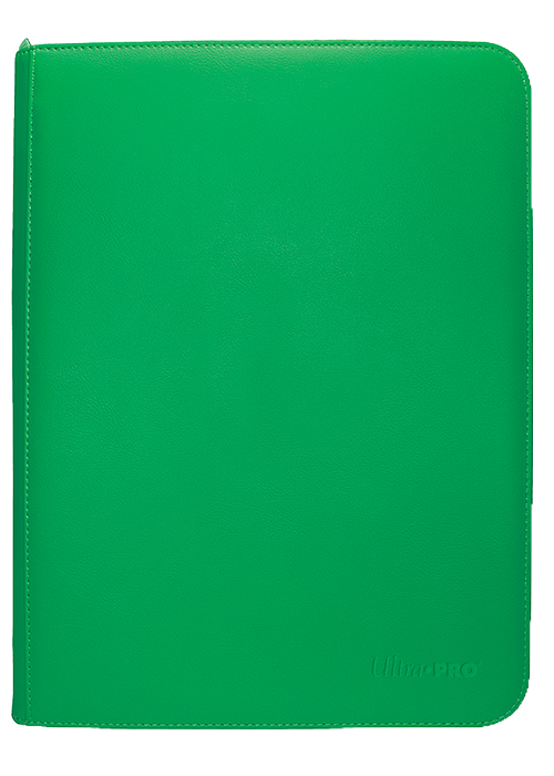 Binder - Zip Vivid Green 9-Pocket