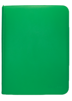 Binder - Zip Vivid Green 9-Pocket