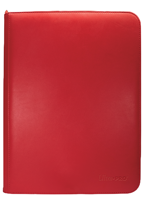 Binder - Zip Vivid Red 9-Pocket