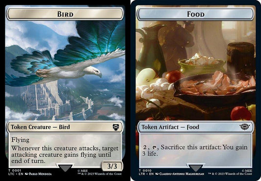 Bird (0001) // Food (0010) Double-Sided Token