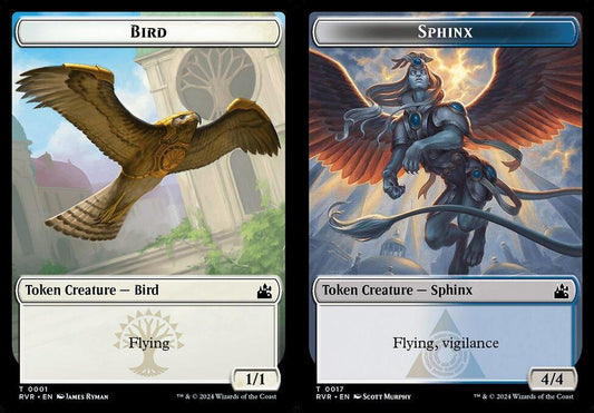 Bird (0001) // Sphinx (0017) Double-Sided Token - Foil