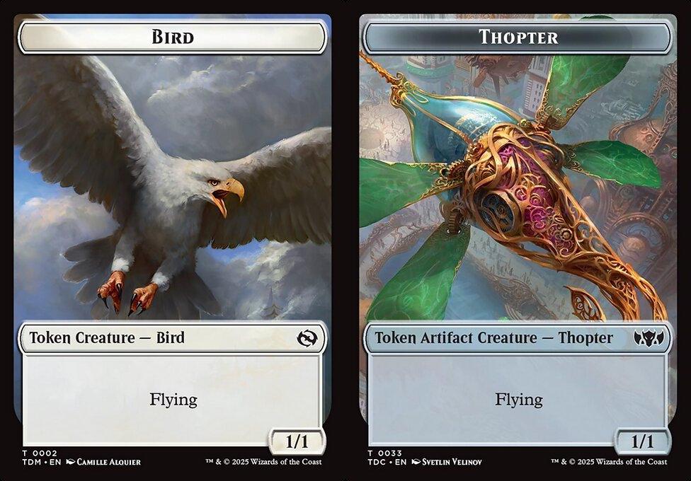Bird (0002) // Thopter (0033) Double-Sided Token