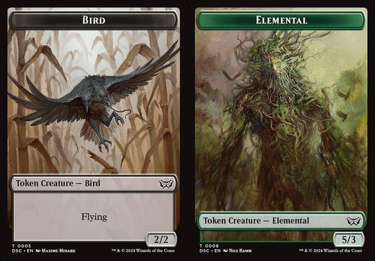 Bird (0005) // Elemental (0009) Double-Sided Token