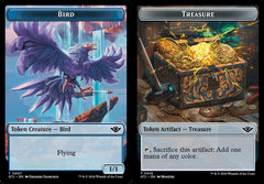 Bird (0007) // Treasure (0018) Double-Sided Token - Foil