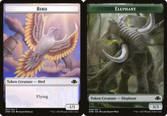 Bird (001) // Elephant (009) Double-Sided Token - Foil