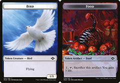 Bird (001) // Food (018) Double-Sided Token - Foil