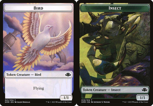 Bird (001) // Insect (010) Double-Sided Token - Foil