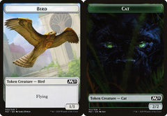 Bird (002) // Cat (011) Double-Sided Token - Foil