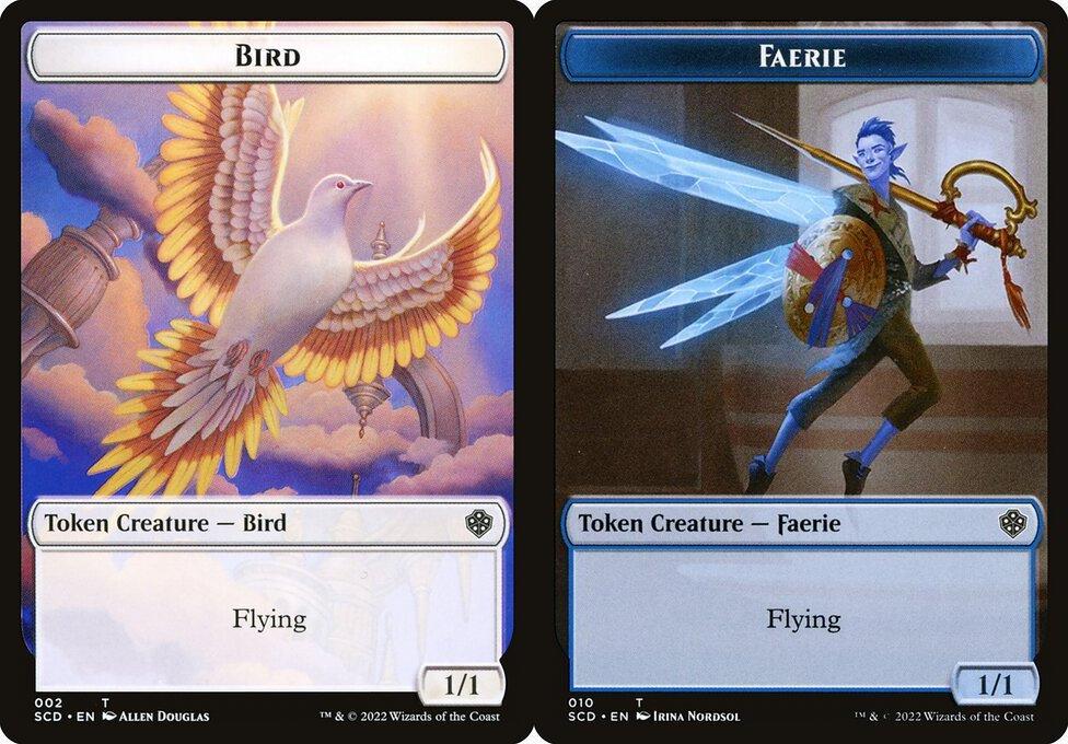 Bird (002) // Faerie (010) Double-Sided Token