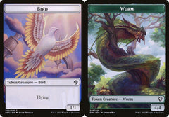 Bird (002) // Wurm (019) Double-Sided Token - Foil