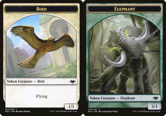 Bird (003) // Elephant (012) Double-Sided Token