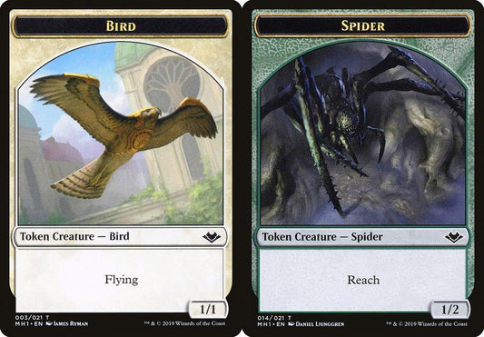 Bird (003) // Spider (014) Double-Sided Token
