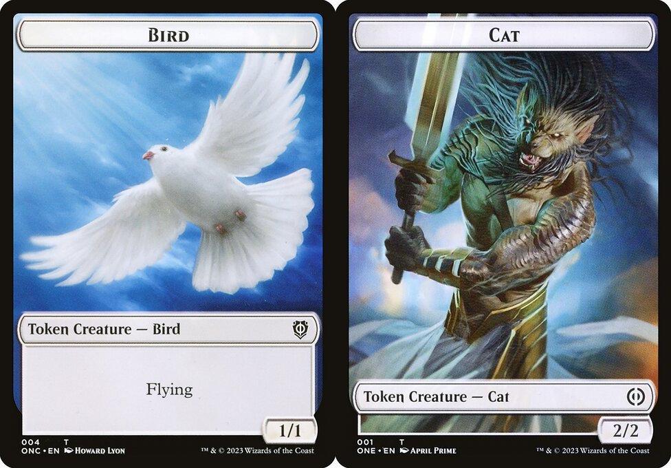 Bird (004) // Cat (001) Double-Sided Token