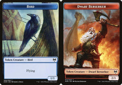 Bird (005) // Dwarf Berserker (012) Double-Sided Token - Foil