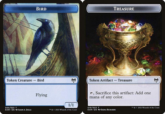Bird (005) // Treasure (019) Double-Sided Token - Foil